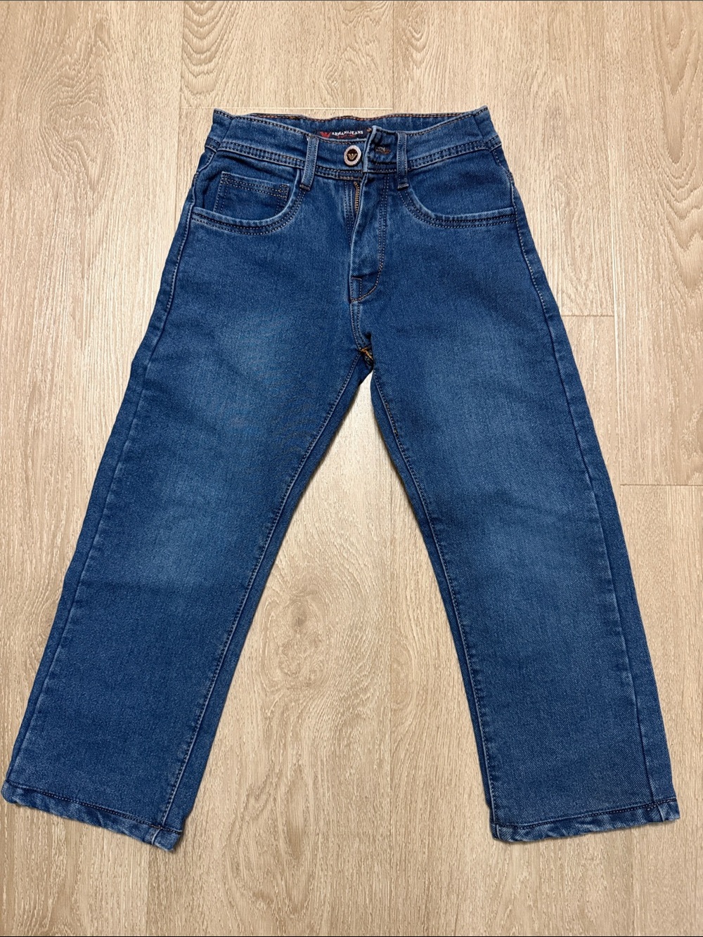 Armani Jeans Straight-Leg Denim in Deep Blue